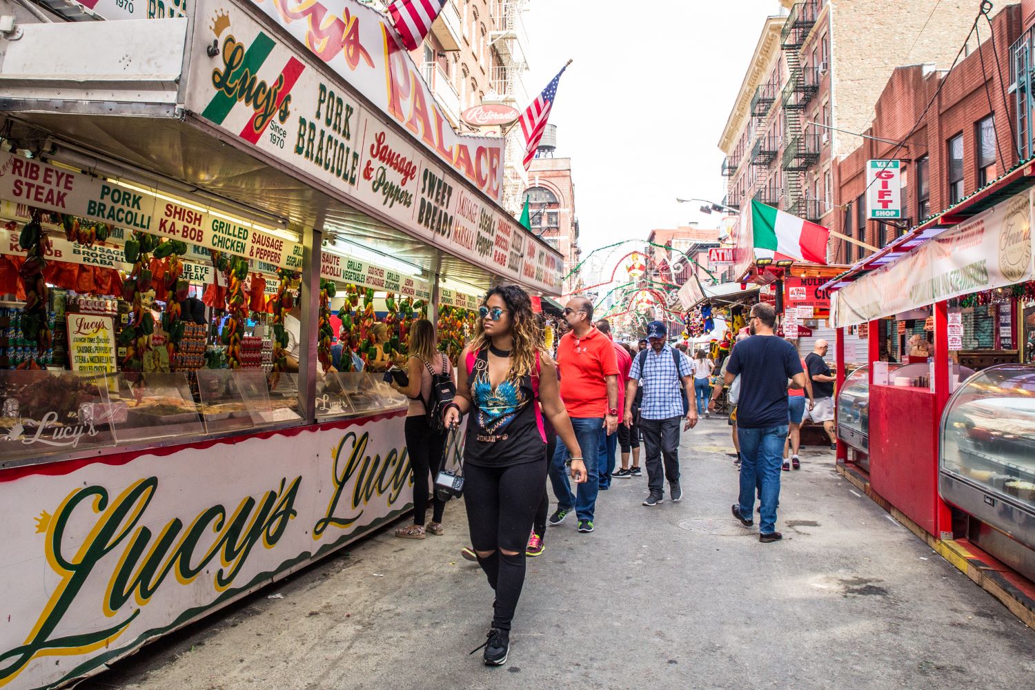 A celebration for the Feast of San Gennaro in New York's Little Italy.